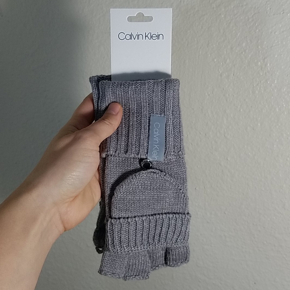 Calvin Klein Convertible Mittens Gloves Fingerless